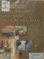 Cơ sở lý thuyết và kỹ thuật sản xuất thực phẩm