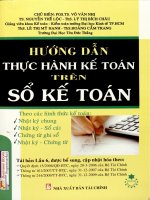 Hướng dẫn thực hành kế toán trên sổ kế toán