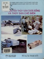 Vận chuyển thủy sản tươi sống và thủy sản chế biến