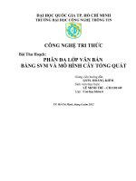 PHÂN ĐA LỚP VĂN BẢN BẰNG SVM VÀ MÔ HÌNH CÂY TỔNG QUÁT