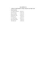 Đề tài Đặc điểm của công cụ phái sinh và thực trạng tại Việt Nam