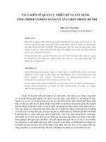 Vài ý kiến về quản lý thiết kế và xây dựng côn trình có phần ngầm và xây chen trong đô thị