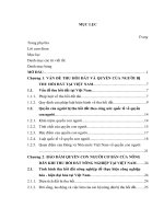 BẢO ĐẢM QUYỀN CON NGƯỜI KHI THU HỒI ĐẤT NÔNG NGHIỆP TẠI VIỆT NAM