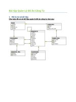 BÀI TẬP CƠ SỞ DỮ LIỆU