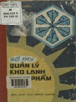 Sổ tay quản lý kho lạnh thực phẩm