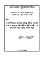 Giới thiệu phương pháp phân mảnh dọc trong cơ sở dữ liệu phân tán và cài đặt ứng dụng minh họa