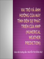 vai trò và ảnh hưởng của máy tính đến sự phát triển của NWP