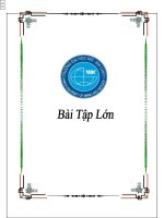 Tiểu Luận Kĩ thuật đo và điều khiển các quá trình