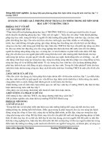 Sáng kiến kinh nghiệm Áp dụng hiệu quả phương pháp thảo luận nhóm trong bộ môn sinh học lớp 7 ở trường THCSpdf