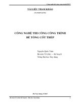 CÔNG NGHỆ THI CÔNG CÔNG TRÌNH BÊ TÔNG CỐT THÉP