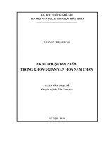 Nghệ thuật rối nước trong không gian văn hóa nam chấn