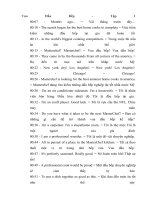 Học tiếng anh qua hội thoại Vua đầu bếp  tập 1