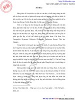 Tiểu Luận Sự tiếp xúc của văn hóa Đông Nam Á và văn hóa Trung Hoa