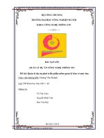 Quản lý dự án phát triển phần mềm quản lý bán vé máy bay