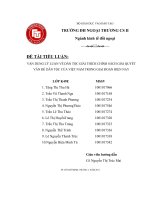 Vận dụng lý luận về dân tộc giải thích chính sách giải quyết vấn đề dân tộc của Việt Nam trong giai đoạn hiện nay