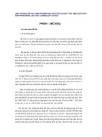 SKKN LÀM THẾ NÀO ĐỂ THƯ VIỆN TRƯỜNG HỌC ĐẠT TIÊU CHUẨN THƯ VIỆN XUẤT SẮC GÓP PHẦN NÂNG CAO CHẤT LƯỢNG DẠY VÀ HỌC