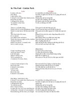 Học tiếng anh qua bài hát In the end