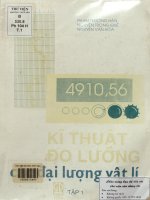 Kỹ thuật đo lường các đại lượng vật lý. Tập 1