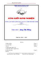 SKKN nâng cao chất lương dạy văn tả cảnh lớp 5