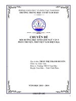 CHUYÊN ĐỀ BỒI DƯỠNG HỌC SINH GIỎI NGỮ VĂN 9 PHẦN TRUYỆN, THƠ VIỆT NAM HIỆN ĐẠI