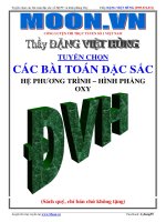 Tuyển chọn các bài toán đặc sắc hệ phương trình hình phẳng OXY