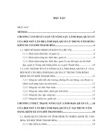 NÂNG CAO NĂNG LỰC LÃNH ĐẠO, QUẢN LÝ CỦA ĐỘI NGŨ CÁN BỘ LÃNH ĐẠO, QUẢN LÝ TRUNG TÂM ĐĂNG KIỂM XE CƠ GIỚI THANH HÓA