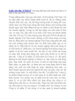 Luận văn thạc sỹ KT xây dựng chiến lược KD của công ty CP 32 đến năm 2020