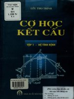 Cơ học kết cấu. Tập 1 - Hệ tĩnh định