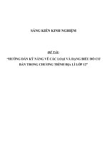 SKKN Hướng dẫn kỹ năng vẽ các loại và dạng biểu đồ cơ bản trong chương trình Địa lí lớp 12