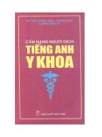 Cẩm nang người dịch tiếng Anh Y khoa