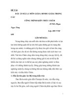 Tiểu Luận ảnh hưởng tôn giáo ấn độ đến kiến trúc và điêu khắc chăm