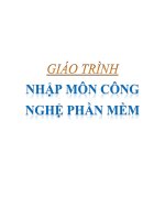 GIÁO TRÌNH: CÔNG NGHỆ PHẦN MỀM