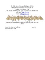 tích hợp liên môn-bảo vệ rừng cho cuộc sống thêm xanh