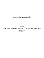 SKKN Hạn chế số lượng HS bỏ học, giúp HS yếu học tập tiến bộ ở THPT