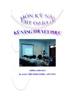 Tiểu luận kỹ năng giáo tiếp, kỹ năng thuyết phục