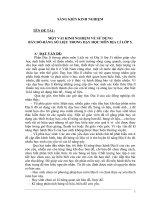 một vài kinh nghiệm về sử dụng bản đồ-bảng số liệu trong dạy học môn địa lí lớp 5