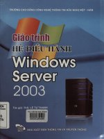 Giáo trình hệ điều hành Windows Server 2003