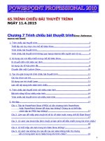 TRÌNH CHIẾU BÀI THUYẾT TRÌNH