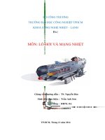 Tiểu luận Mạng lò hơi và mạng nhiệt