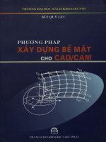 Phương pháp xây dựng bề mặt cho CAD.CAM
