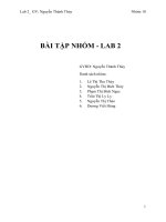 BÀI TẬP NHÓM - LAB 2