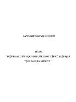SKKN Biện pháp giúp học sinh lớp 5 học tập có hiệu quả tập làm văn miêu tả