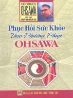 Phục hồi sức khỏe theo phương pháp ohsawa