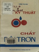Hóa kỹ thuật - Chất bôi trơn
