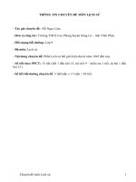 Phần Lịch sử thế giới hiện đại từ năm 1945 đến nay