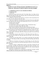 Hạch toán chi phí sản xuất và tính giá thành sản phẩm tại công ty cà phê Tháng 10