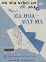 Mã hóa thông tin với Java - Tập 2. Mã hóa - Mật mã