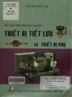 Thiết bị tiết lưu và thiết bị phụ - Sổ tay kỹ thuật lạnh