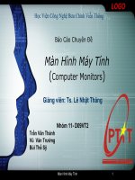 báo cáo chuyên đề màn hình máy tính