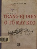 Trang bị điện ô tô máy kéo